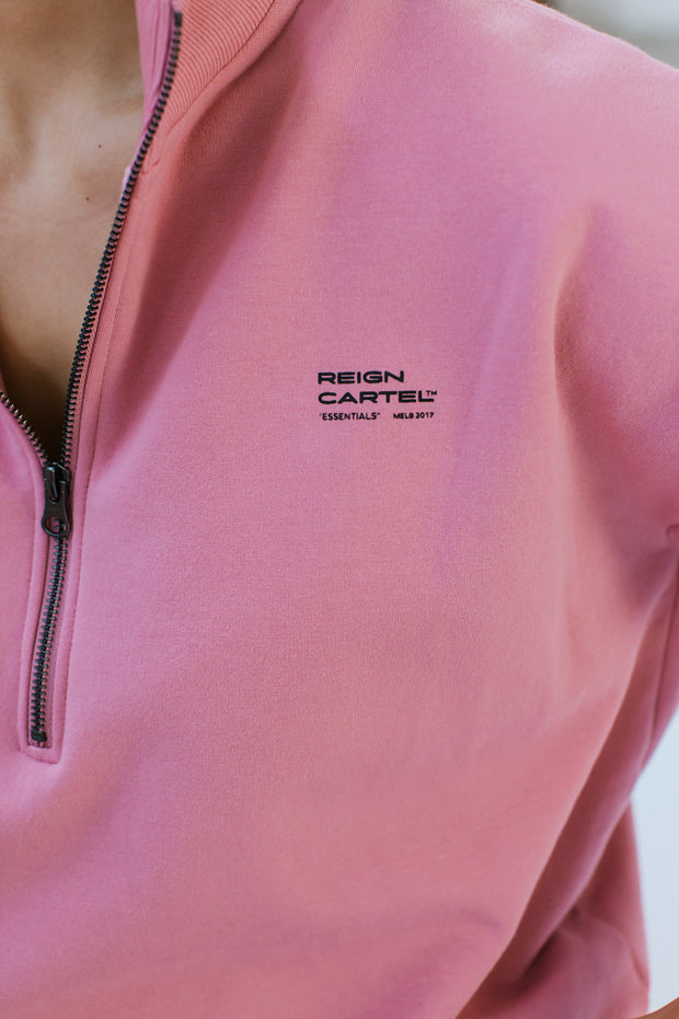 Half Zip Jumper | Dusty Coral