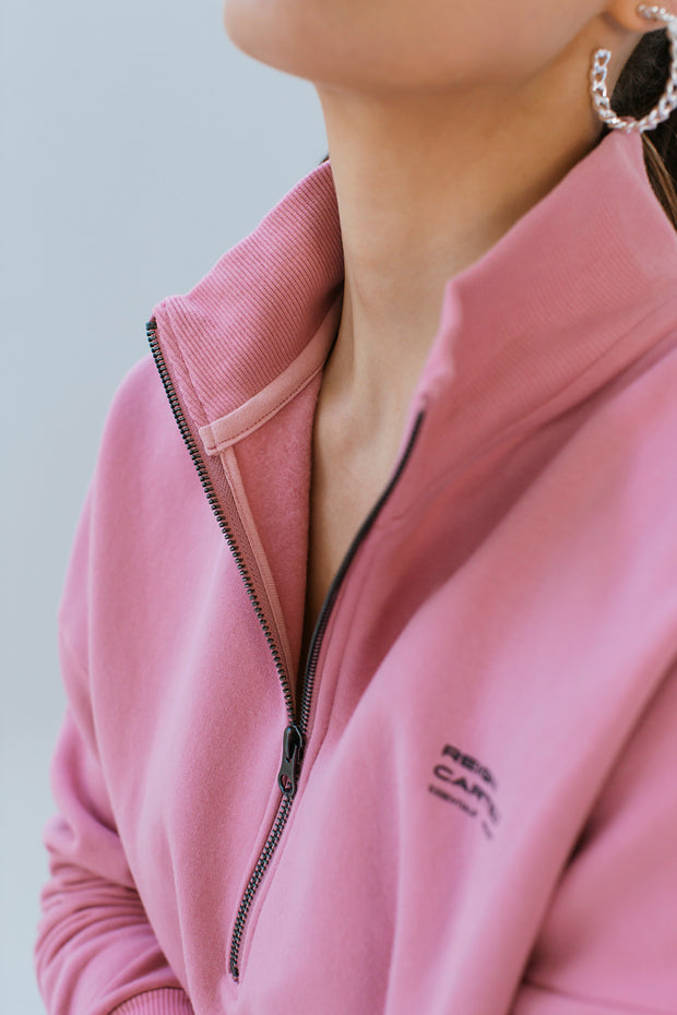 Half Zip Jumper | Dusty Coral