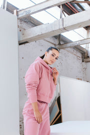 Cropped Hoodie | Dusty Coral