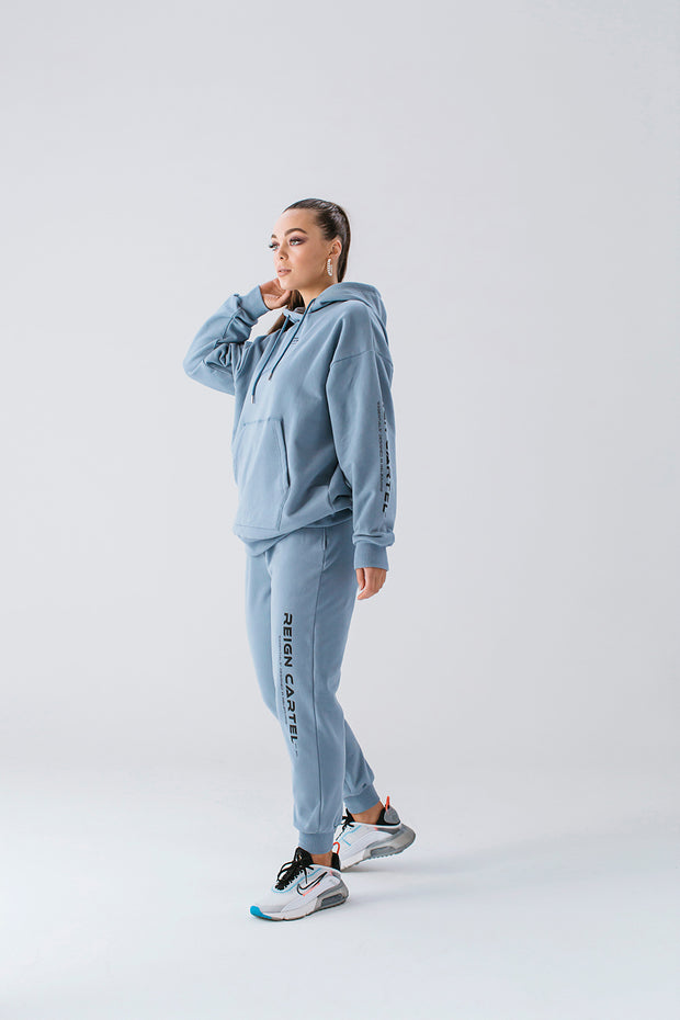 Essential Track Pant Relaxed Fit | Dusty Blue