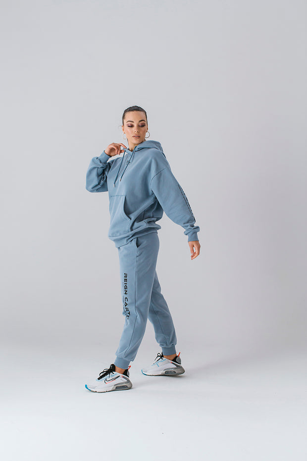 Essential Track Pant Relaxed Fit | Dusty Blue