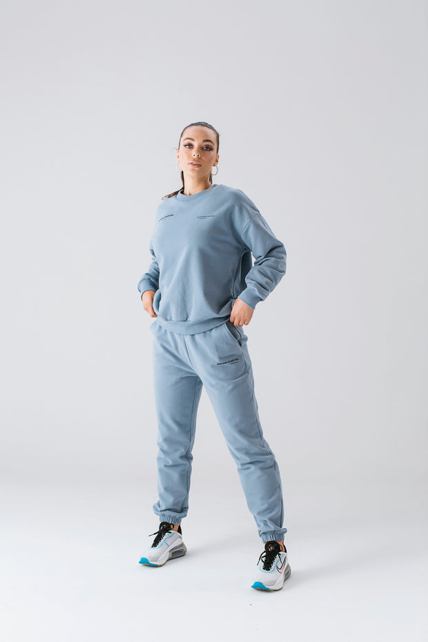 Essential Track Pant | Dusty Blue