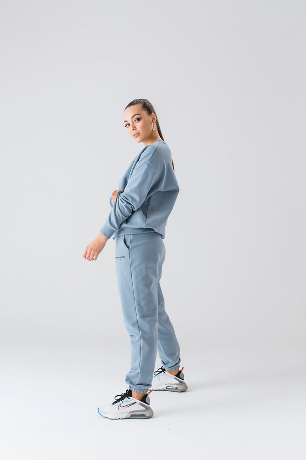 Essential Crew Jumper | Dusty Blue