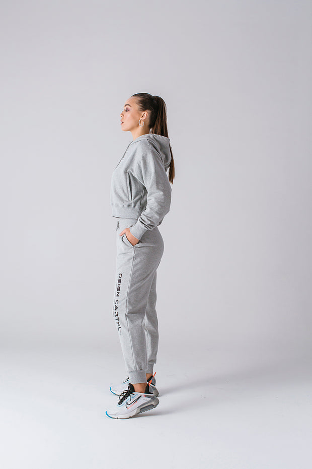 Cropped Hoodie | Grey