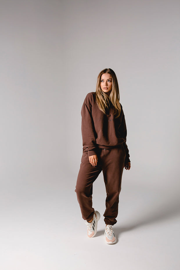 Half Zip Jumper Oversized | Brown