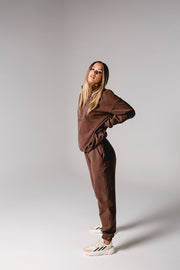 Half Zip Jumper Oversized | Brown