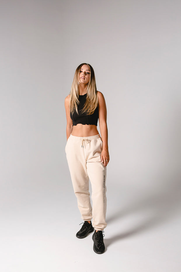 Comfy Essential Track Pant in Oatmeal