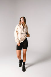 Half Zip Jumper Oversized | Oatmeal