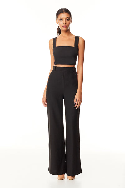 Violet Wide Leg Pant | Black