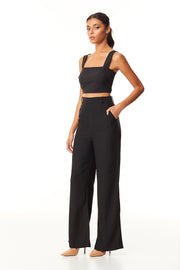Violet Wide Leg Pant | Black