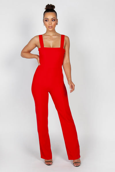 Jade Pantsuit | Red