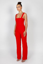 Jade Pantsuit | Red