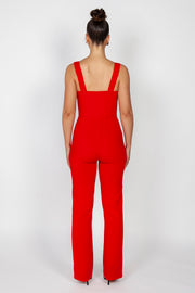 Jade Pantsuit | Red