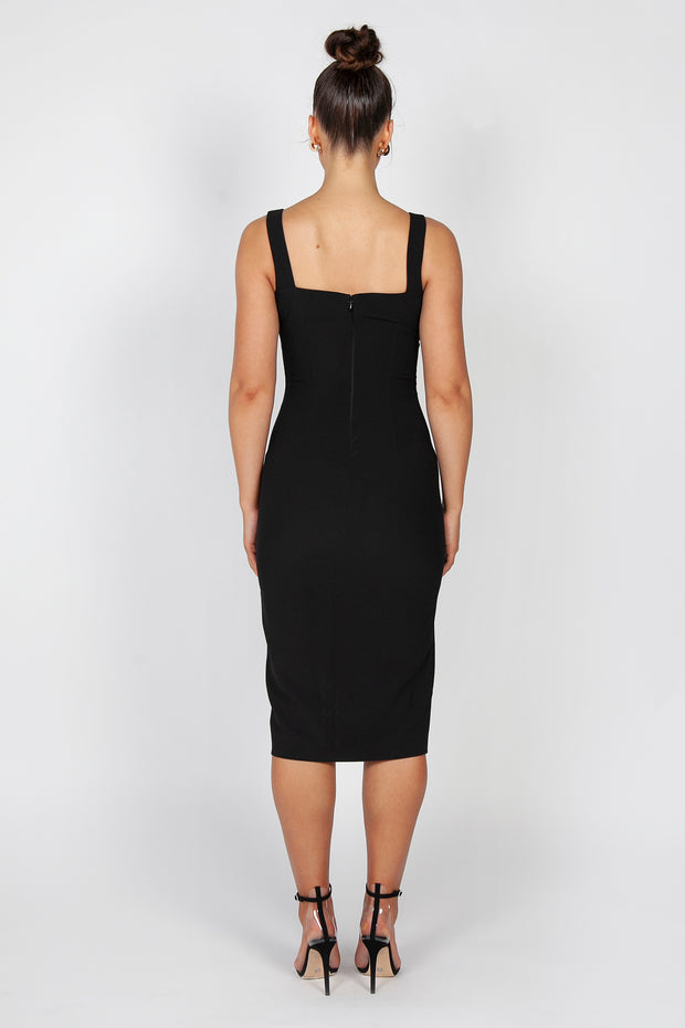 Rosella Midi Dress | Black